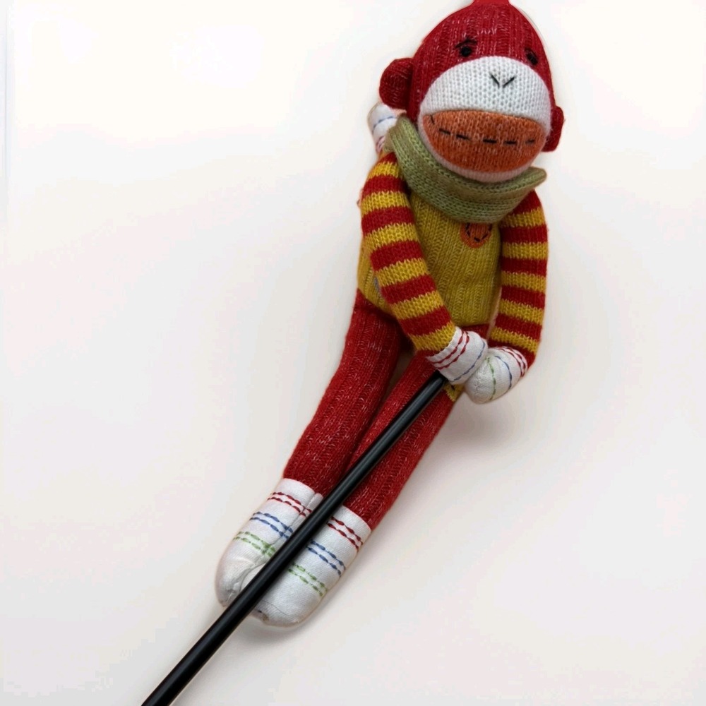 Monkeez Seasons of Cannons Falls Sock Monkey 14" Striped Magnetic Hands & Feet
